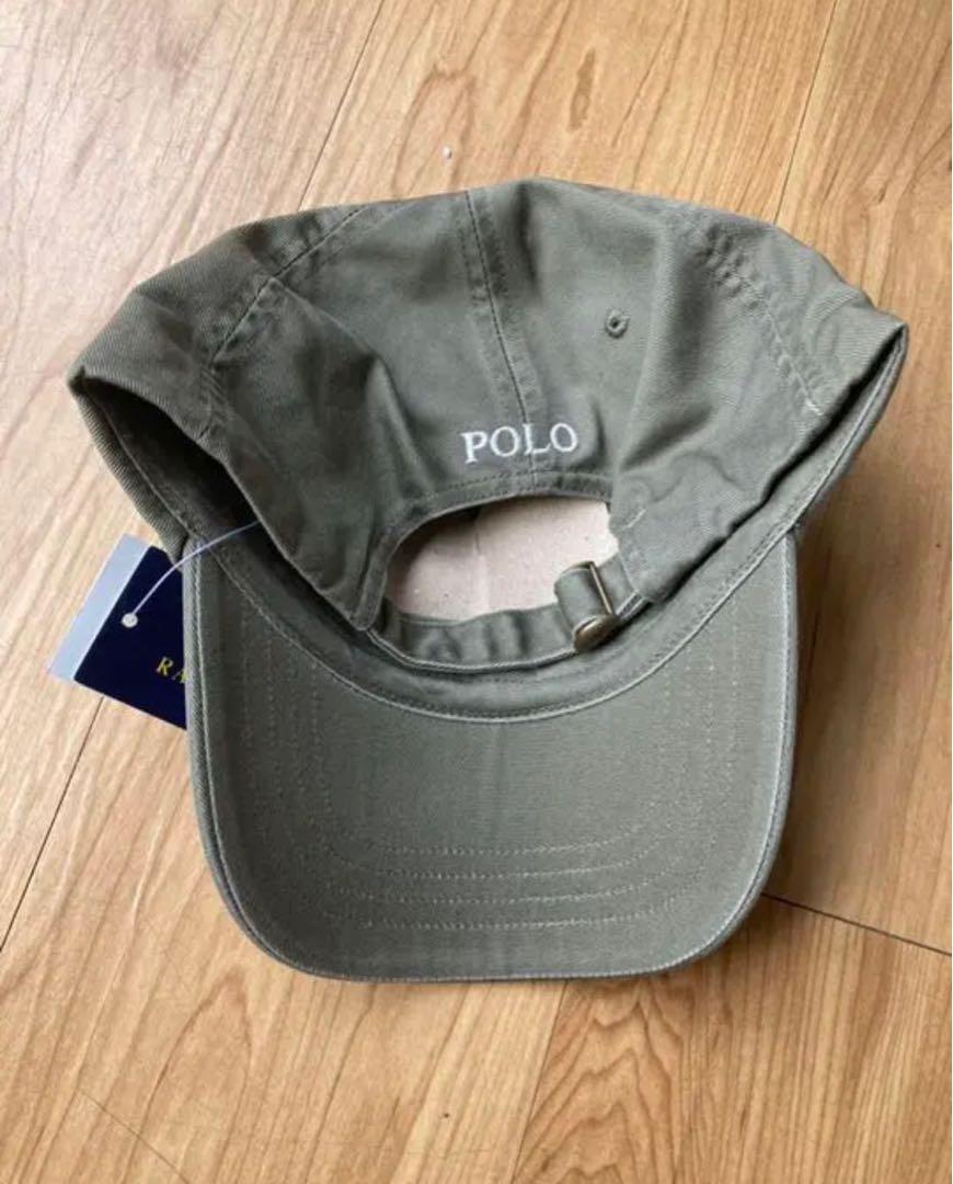 POLO ラルフローレン　キャップ　カーキ　米国購入　新品