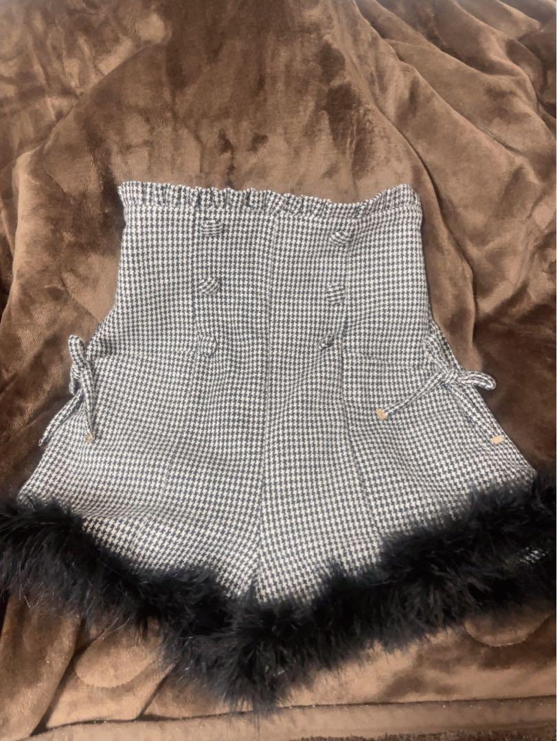 pium♡ ハイウエストファーショートパンツ