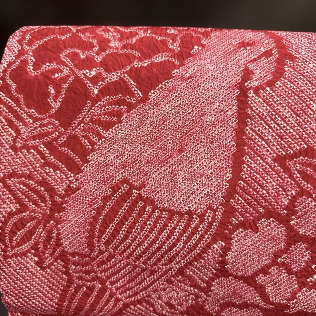 豪華 5-173 名古屋帯 九寸 美品 正絹 着物 名古屋仕立て 総絞り 着物・浴衣