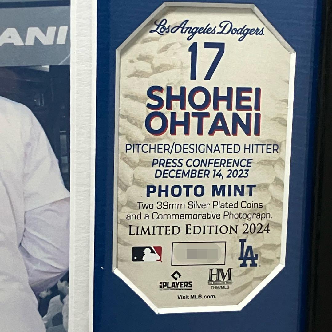 【限定】ドジャース 大谷翔平 選手 移籍記念 ダブルコインフォトミント