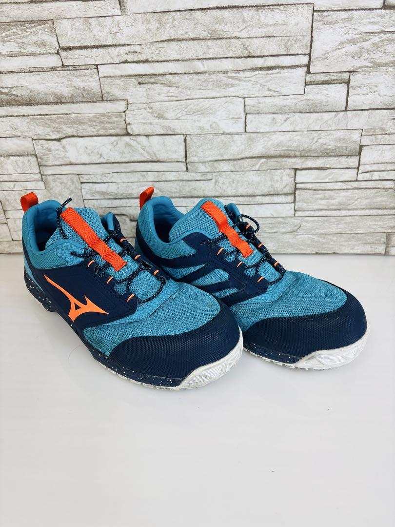 Mizuno ミズノ　安全靴　ターコイズ　オレンジ　26.0cm