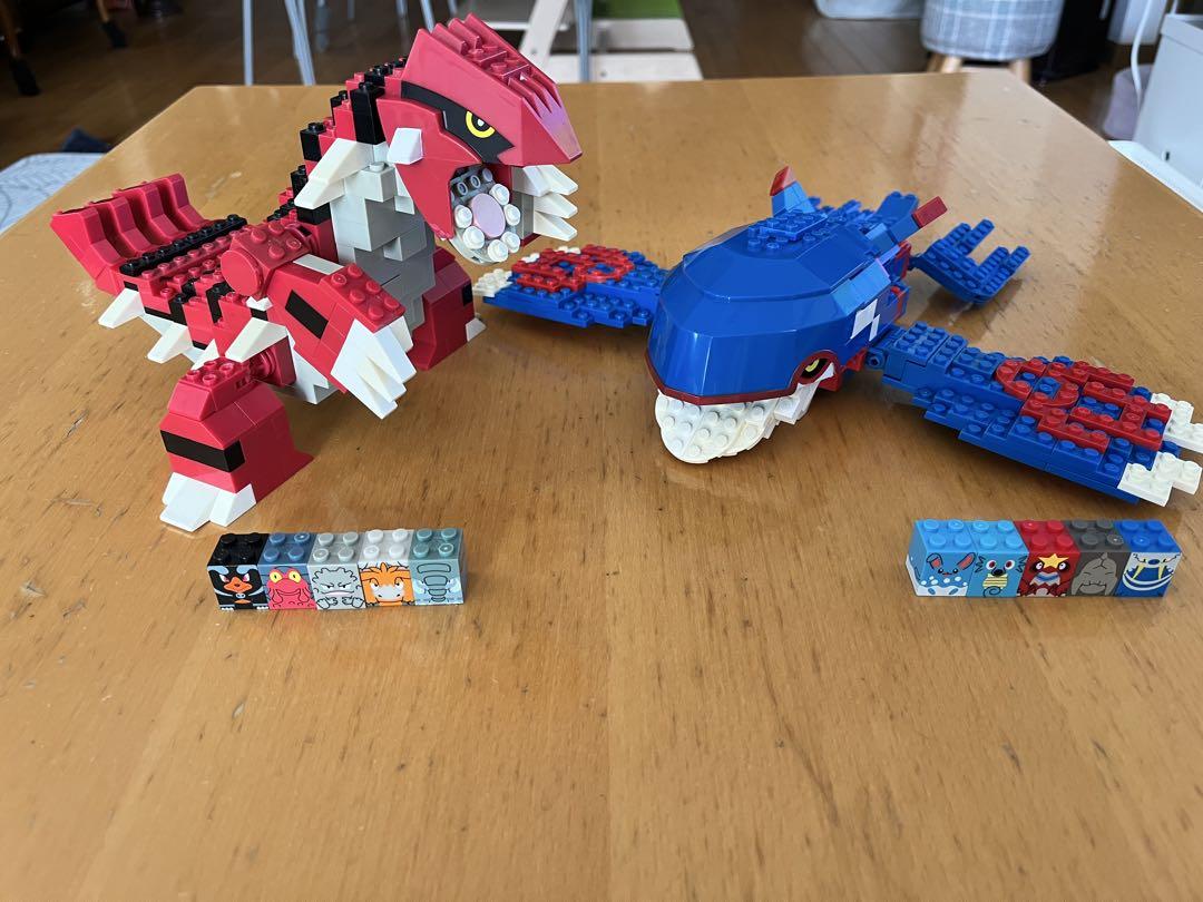 バンダイ　メガブロック　キャラブロック　グラードン　カイオーガ　セット