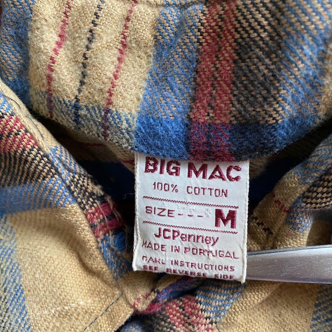 70s BIG MAC flannel shirt ビッグマックM ヴィンテージ