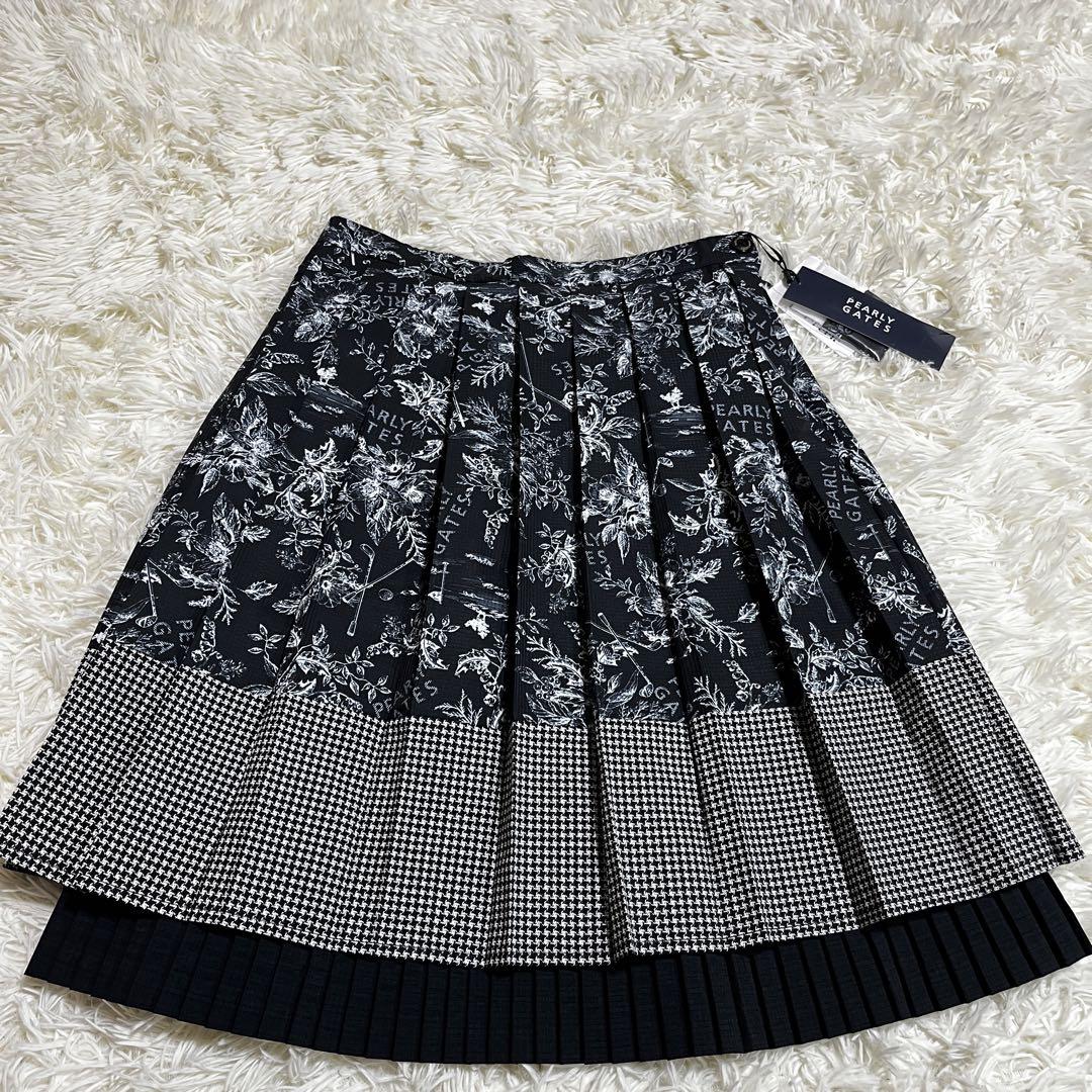 【美品】PEARLY GATES プリーツレイヤードスカート ゴルフ タグ付