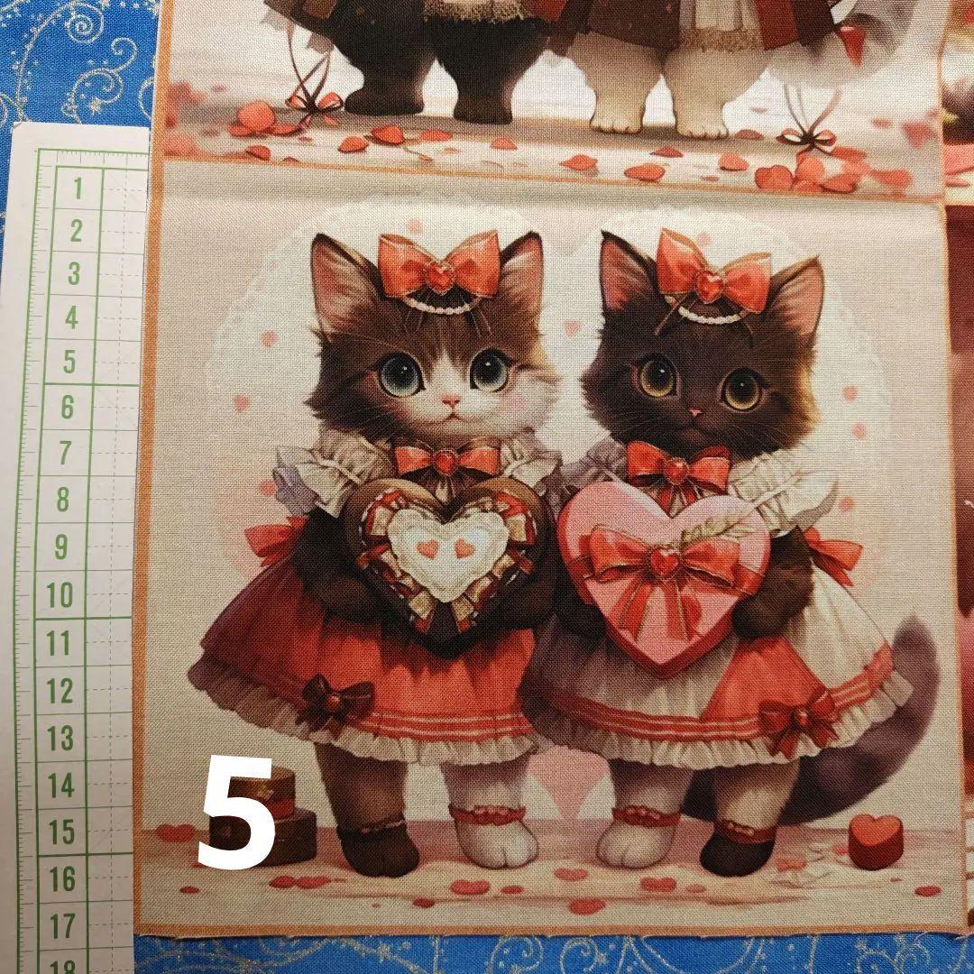 ☆オーダーページ☆ハンカチ バレンタインねこちゃん柄 1