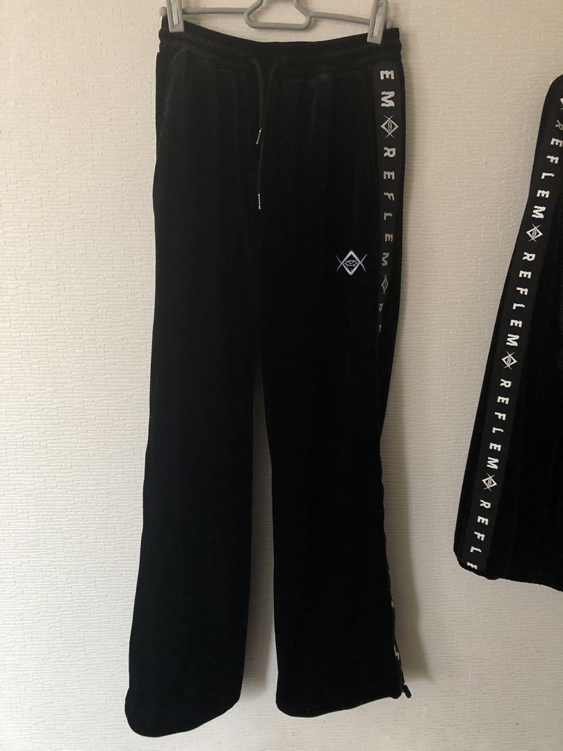 最終値下げ】上下セット REFLEM ベロア ジャージ パンツ