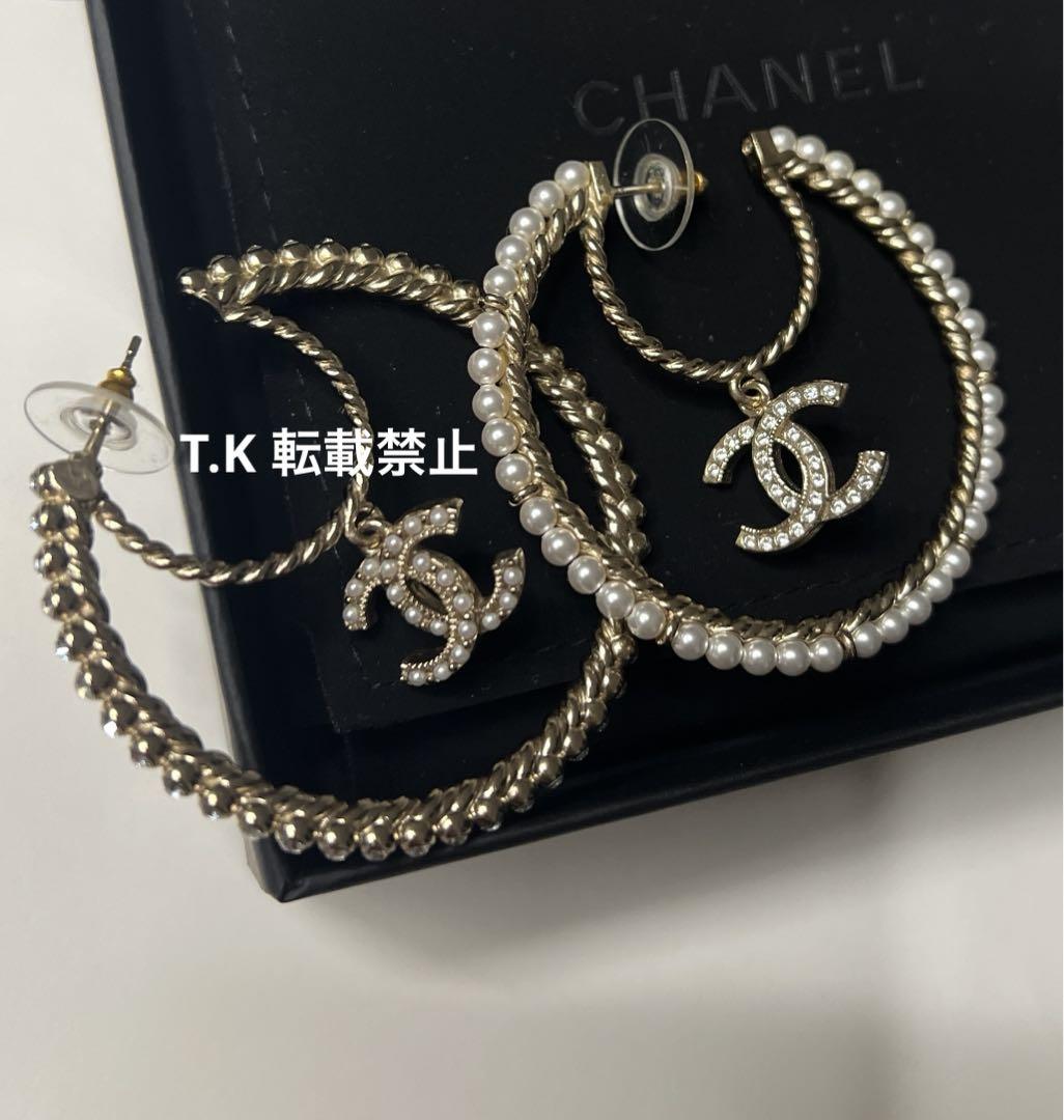 最 安値 価格ファッション - 激レア 新品♡ CHANEL フープピアス