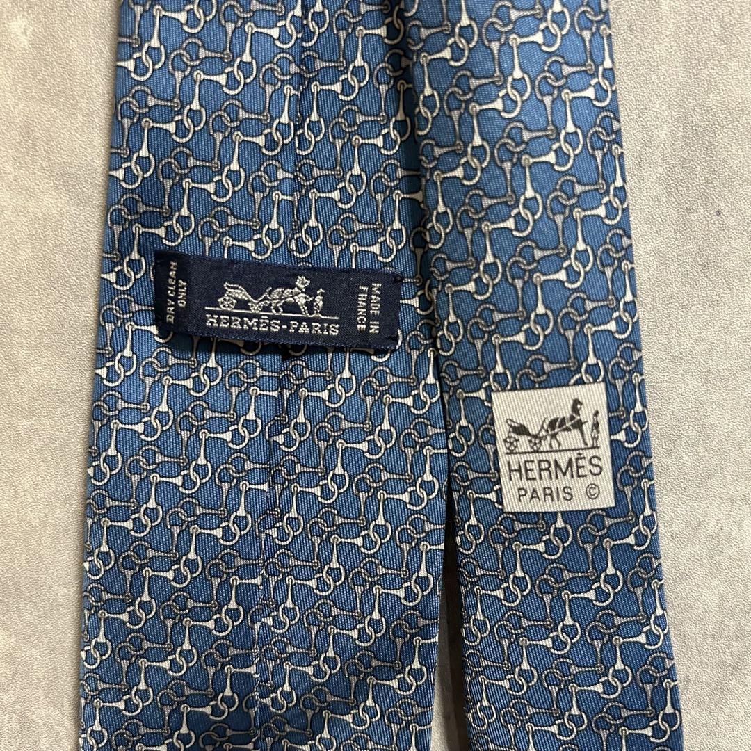 HERMES チェーンパターン ネクタイ