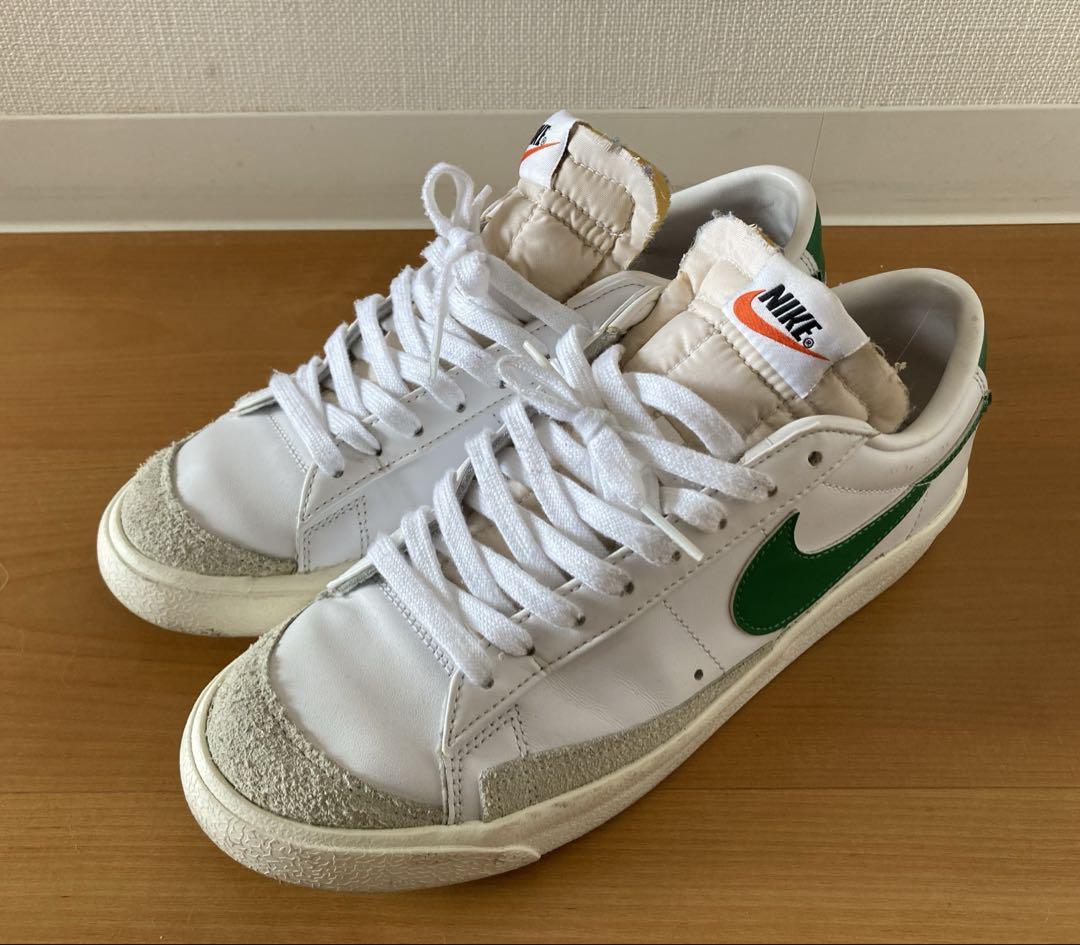 ナイキNike ブレーザーLOW ホワイト/グリーン　26.5cm