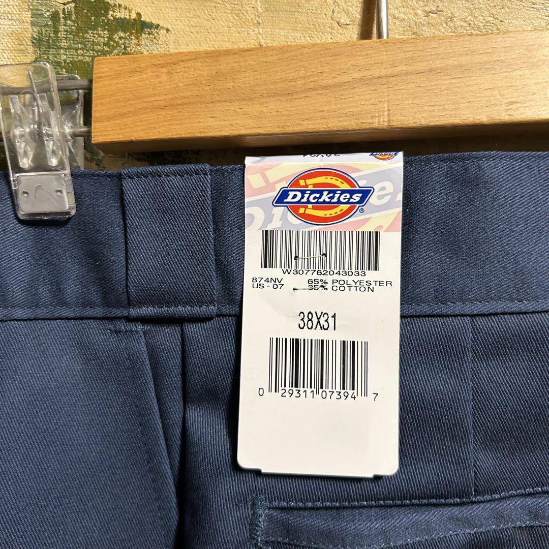 新品タグ付きヴィンテージ90’US製ディッキーズワークパンツ874 38/31