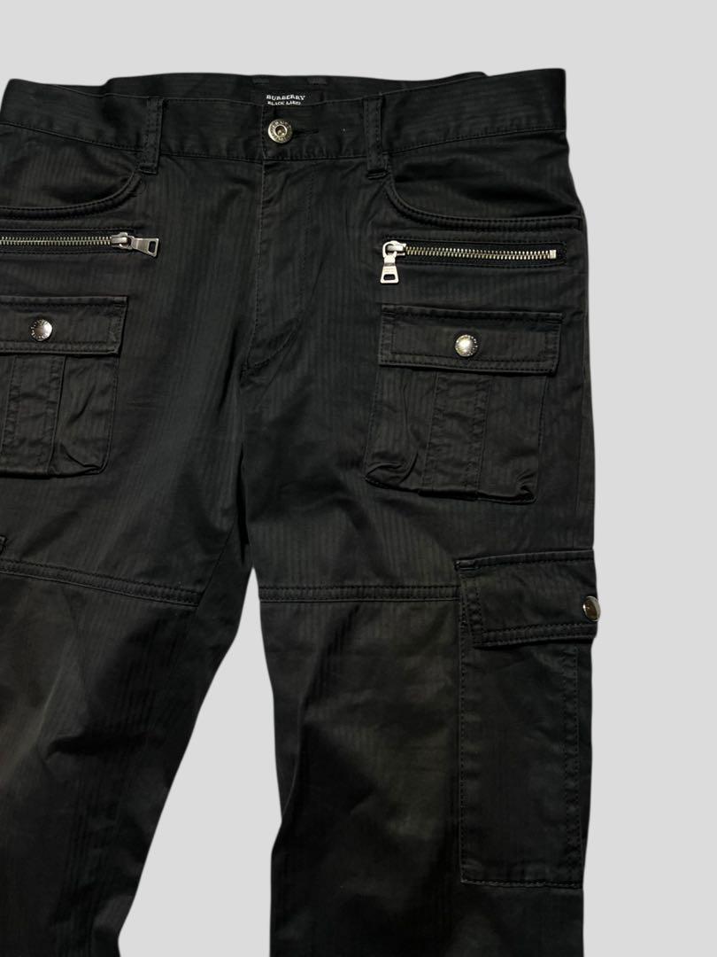 Burberry Black label ワイド カーゴ パンツ ギミック 黒 楽天市場】バーバリーブラックレーベル カーゴパンツの通販