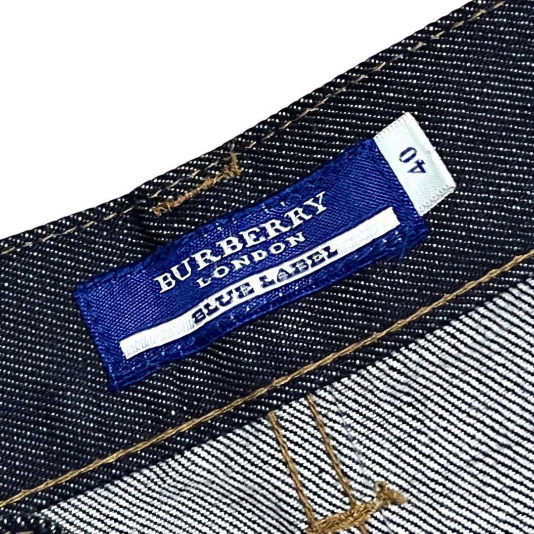 【高級】【L】BURBERRY BLUE LABEL ノバチェック デニムパンツ