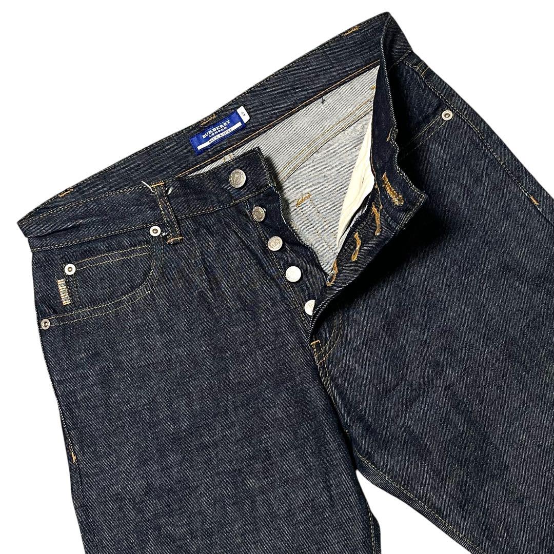 【高級】【L】BURBERRY BLUE LABEL ノバチェック デニムパンツ