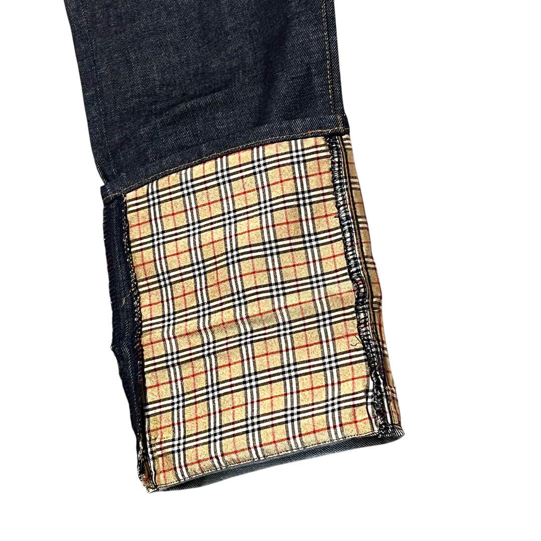 【高級】【L】BURBERRY BLUE LABEL ノバチェック デニムパンツ