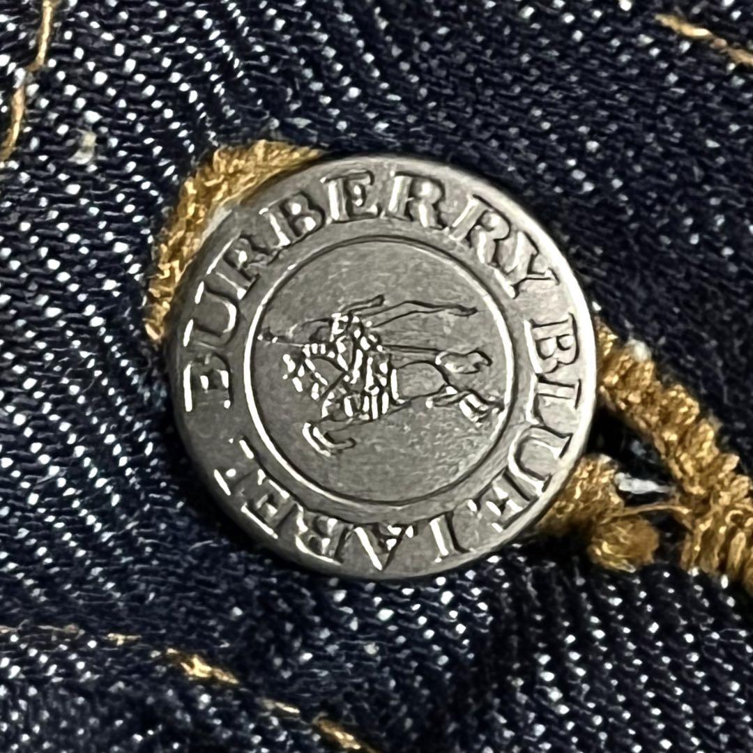 【高級】【L】BURBERRY BLUE LABEL ノバチェック デニムパンツ