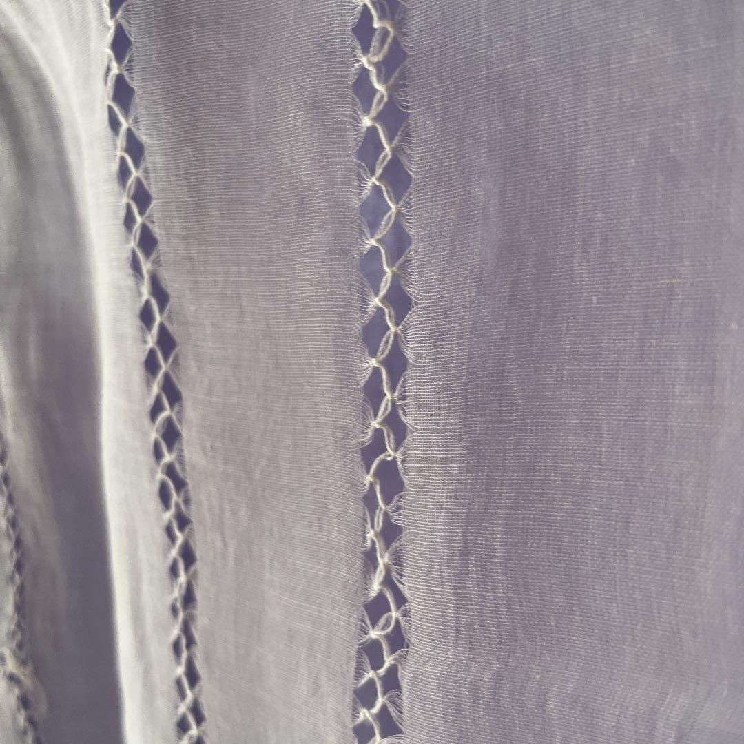 アンティークレース　シルクオーガンジー　ドローンワークのクロス 【YWU2965492344】(17160円)