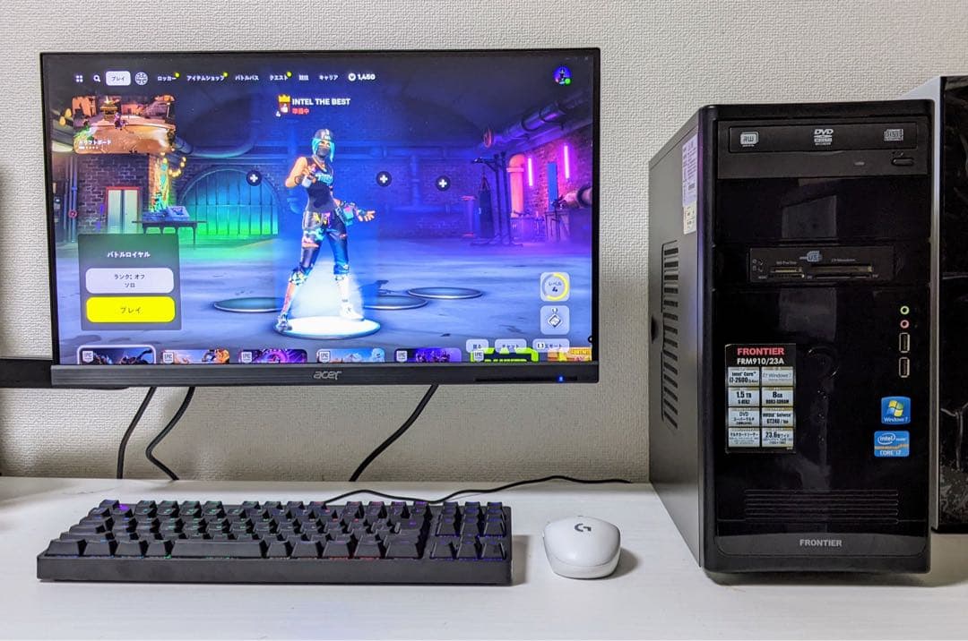 高コスパゲーミングPC,Fortnite,144FPS,新品SSD