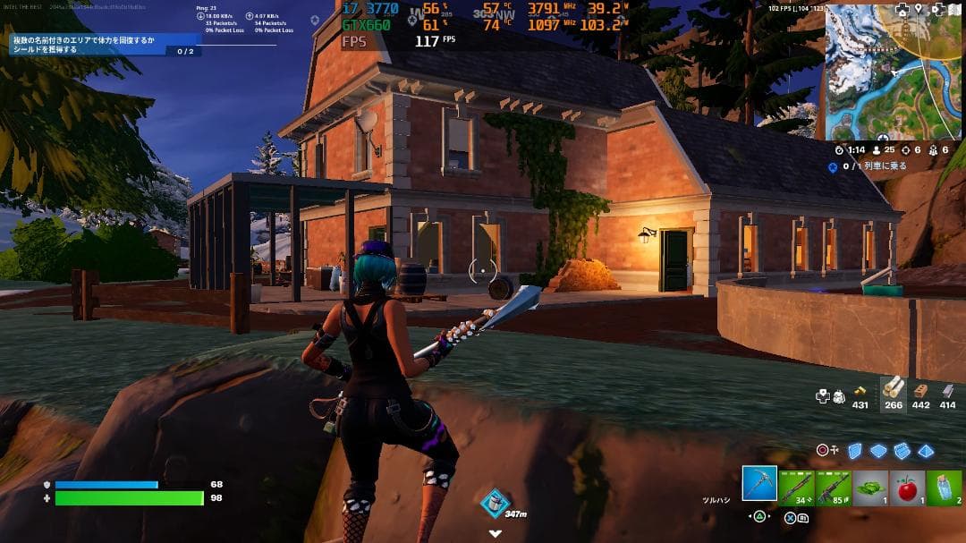 高コスパゲーミングPC,Fortnite,144FPS,新品SSD