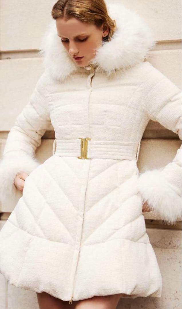 EIMY TWEED DOWN DRESS 2024 エイミーダウンコート