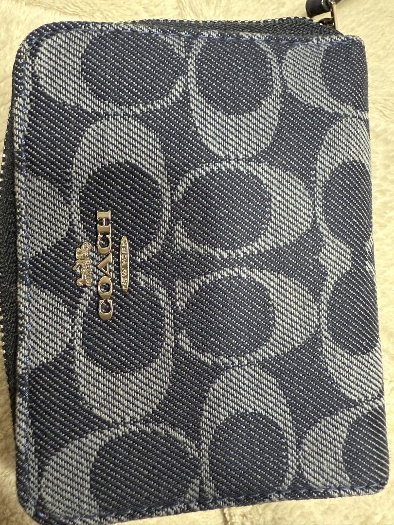 COACH 二つ折り財布 ネイビー