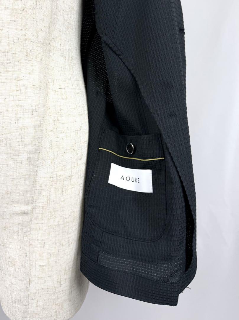AOUREアウールテーラードジャケットF.DOTTISUCKERJACKET L
