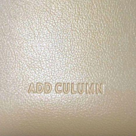 ADD CULUMN アドカラム 2WAY ショルダー ハンド バッグ キャメル