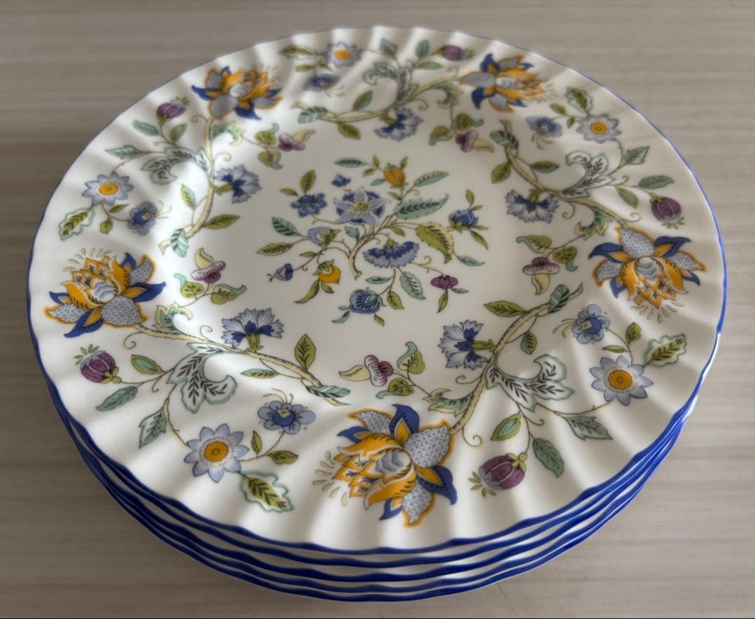 ミントンハドンホールはブルーパン皿5枚セット ミントンハドンホールはブルーパン皿5枚セット Minton】ミントン