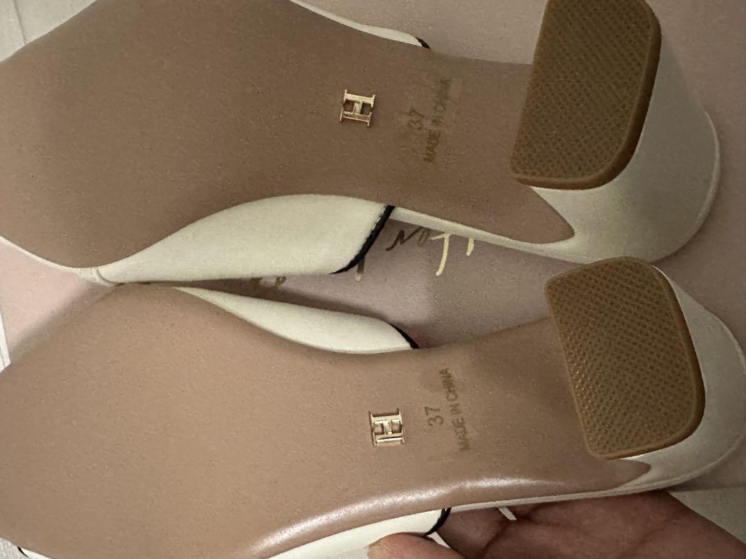 Herlipto Bit Square-Toe Mules 37 vanilla