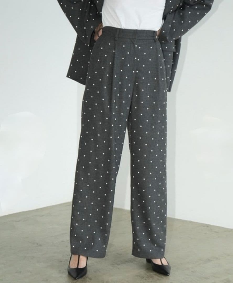PEARL DOT PANTS CLANE クラネ PEARL DOT PANTS CLANE クラネ