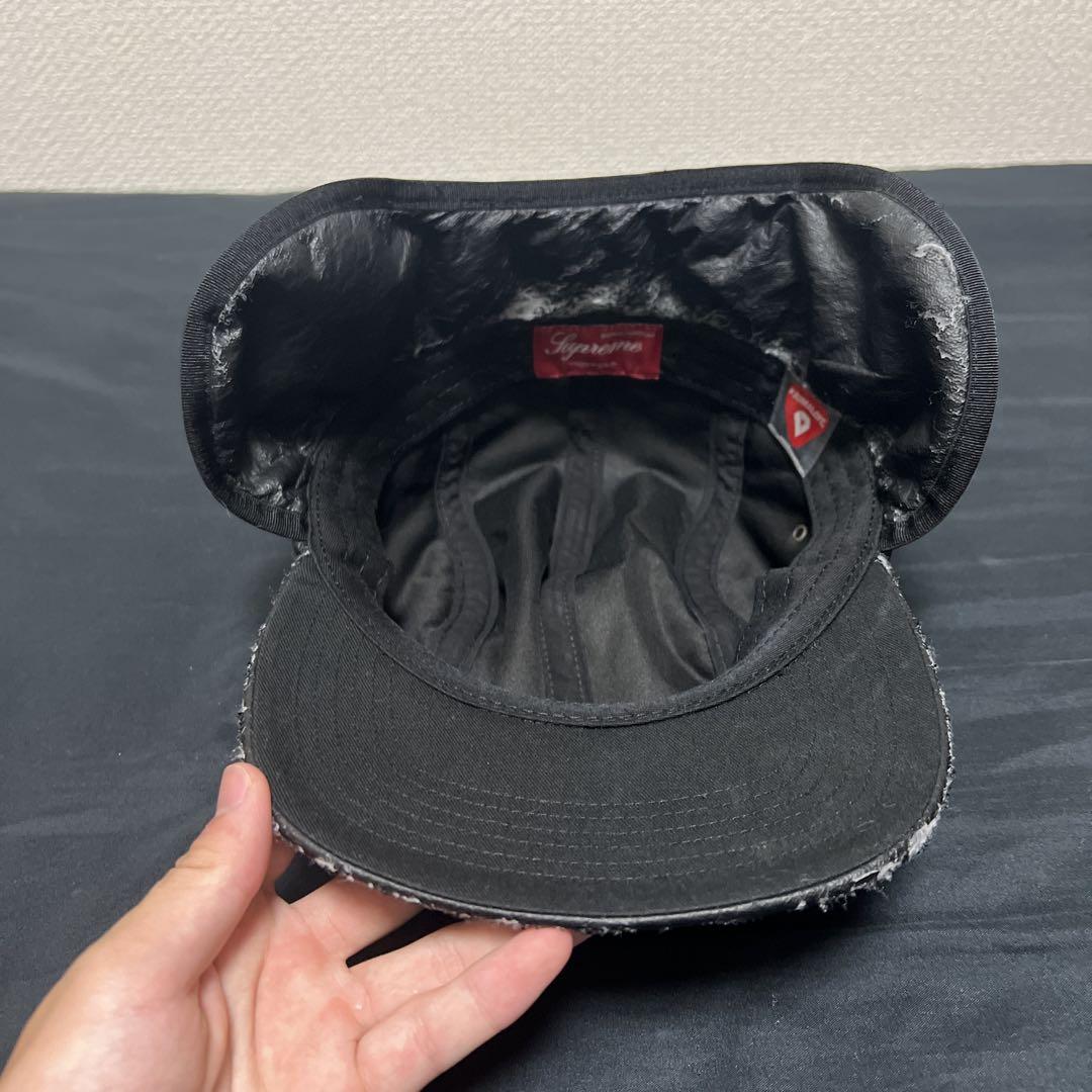 supreme キャップ ブラック ジェットキャップ フライトキャップ
