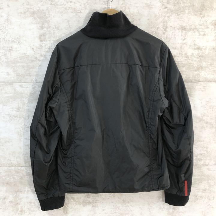 得価再入荷 美品 プラダ ナイロンジャケット ニット切替 ナイロン ウール L 黒 フード nvkL5-m39589491372 安い人気