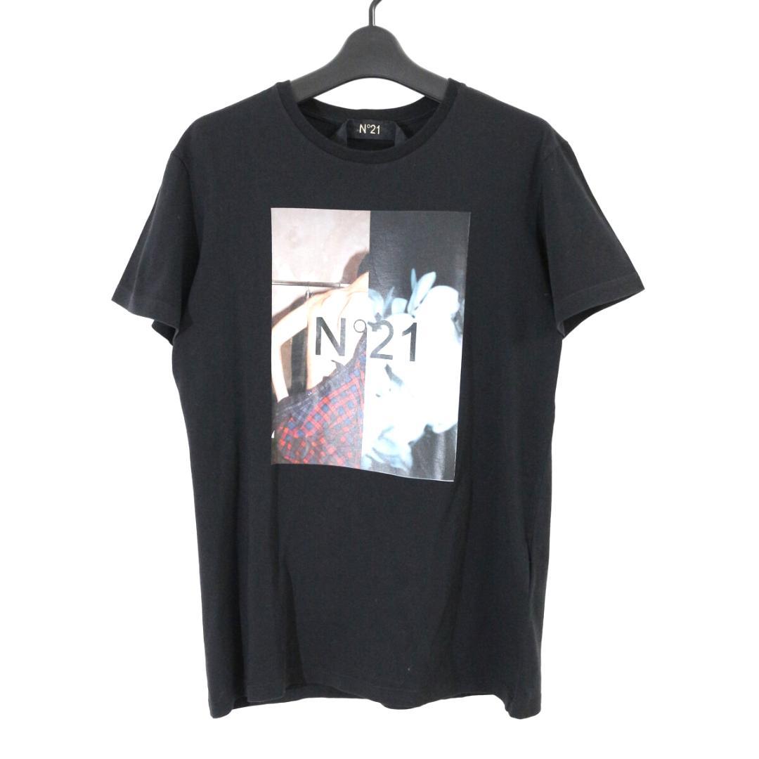 N°21 ヌメロヴェントゥーノ 19SS スプリットフォトプリントTシャツ