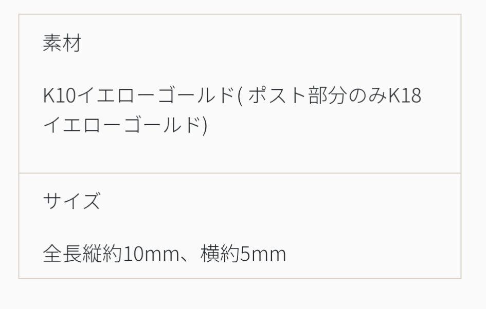 テイクアップ　ふっくらミニフープピアス K10 (ポストK18)