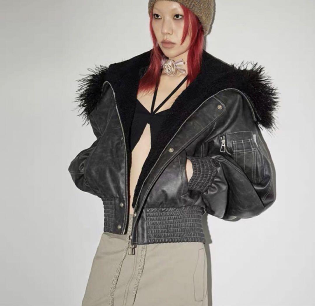 即日発送】短丈 ファージャケット far jacket opium y2k
