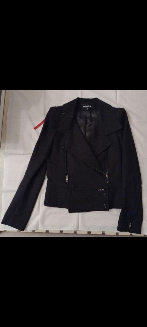 級 ANN DEMEULEMEESTER ジャケット 40 黒FREE SIZE・Ann Demeulemeester