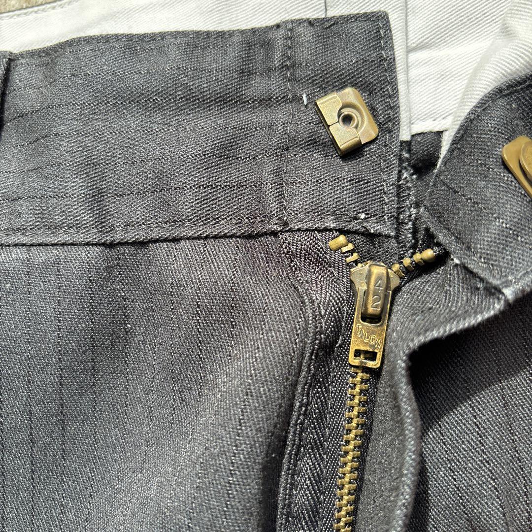 えっくす　80's チビタグ ディッキーズ 874 ブラック 42タロン dickies 80s ワークパンツ 42talon 874 黒 ブラック