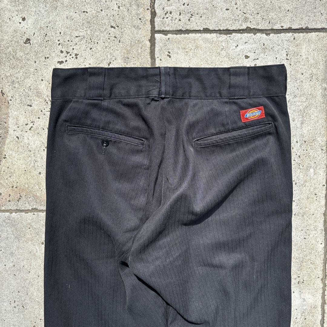 えっくす　80's チビタグ ディッキーズ 874 ブラック 42タロン dickies 80s ワークパンツ 42talon 874 黒 ブラック