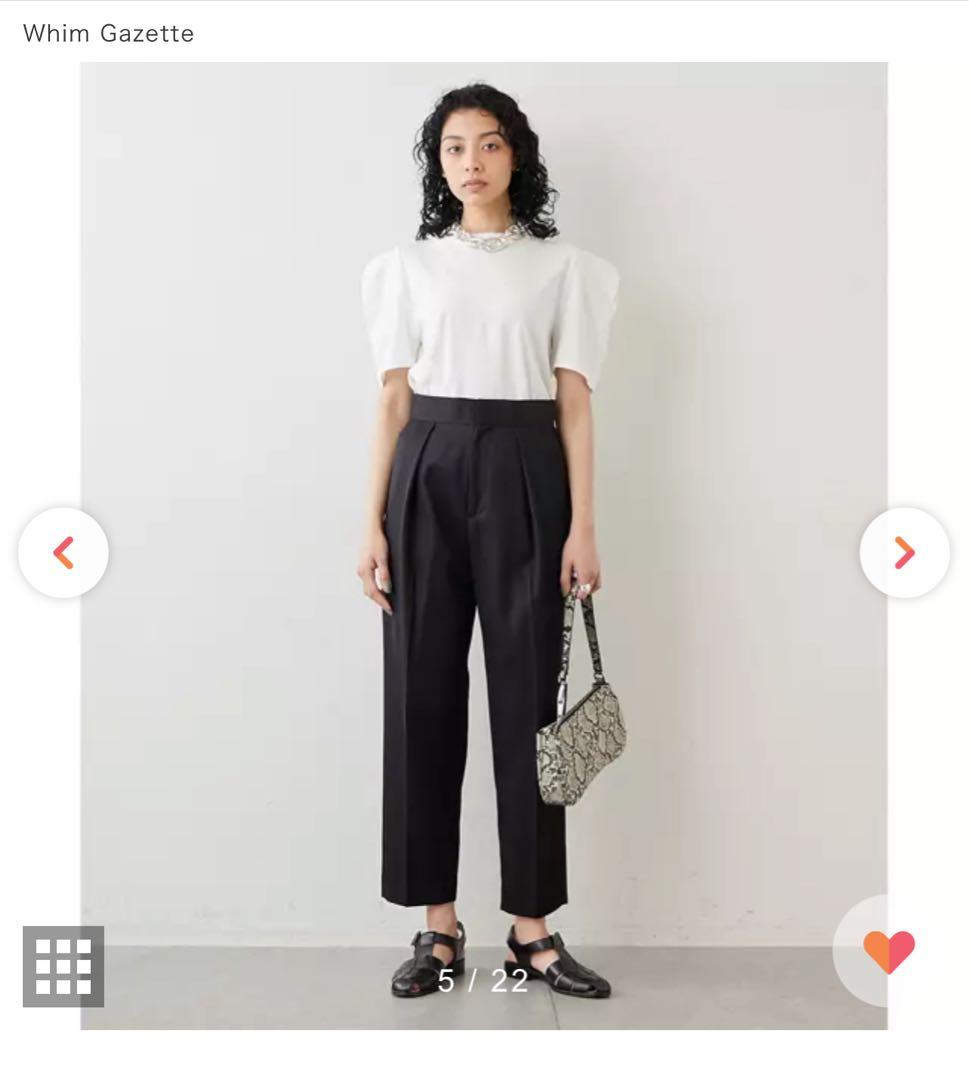 ウィムガゼット　チノタックパンツ　黒