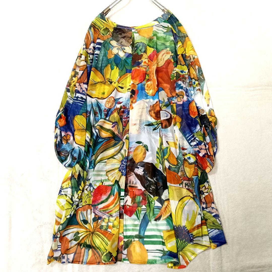 ★新品★ Desigual デシグアル XL シースルージャケット マルチカラー