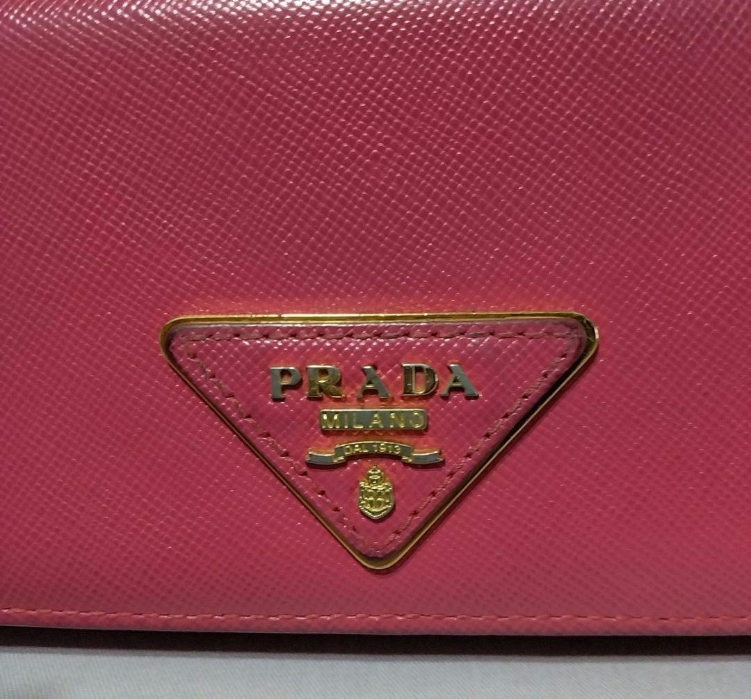 美品！PRADA プラダ長財布サフィアーノルクス　ピンク 楽天市場】【箱・ギャラあり】PRADA プラダ サフィアーノ
