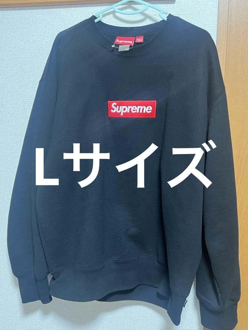 トップス Supreme Box Logo Crewneck 22FW BLACK Supreme Box Logo Crewneck 
