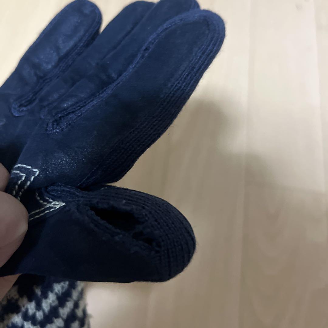 ヴィヴィアンネイビー革手袋