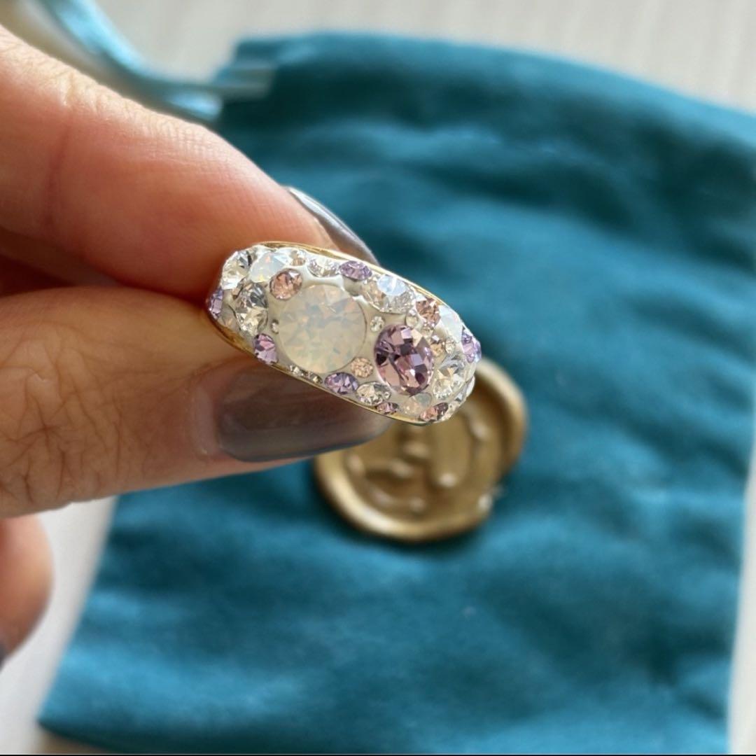 新入荷 Angelica salon スワロフスキー リング アクセサリー アクセサリー