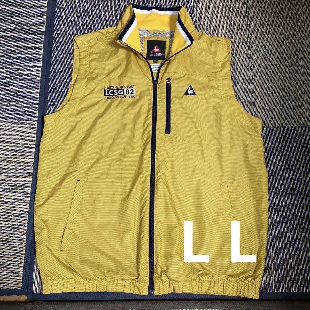 le coq sportif ゴルフベスト LLサイズ イエロー - メルカリ