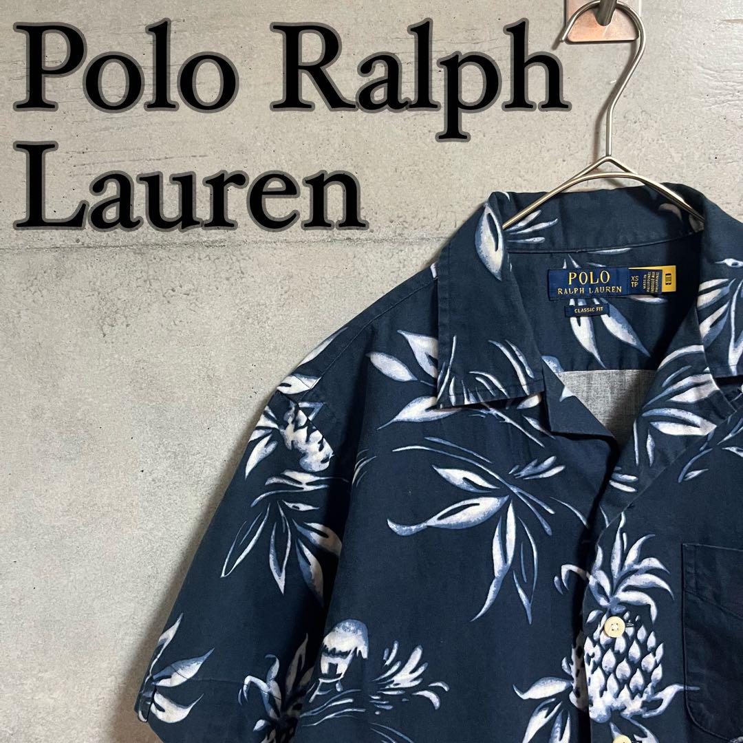 Polo Ralph Lauren オープカラー 総柄 パイナップル シャツ