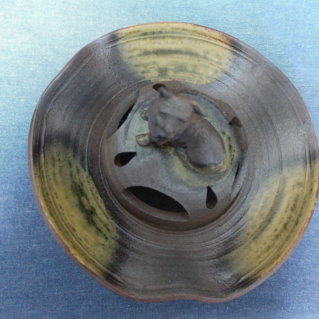 越前焼 香炉 重山作 箱付き