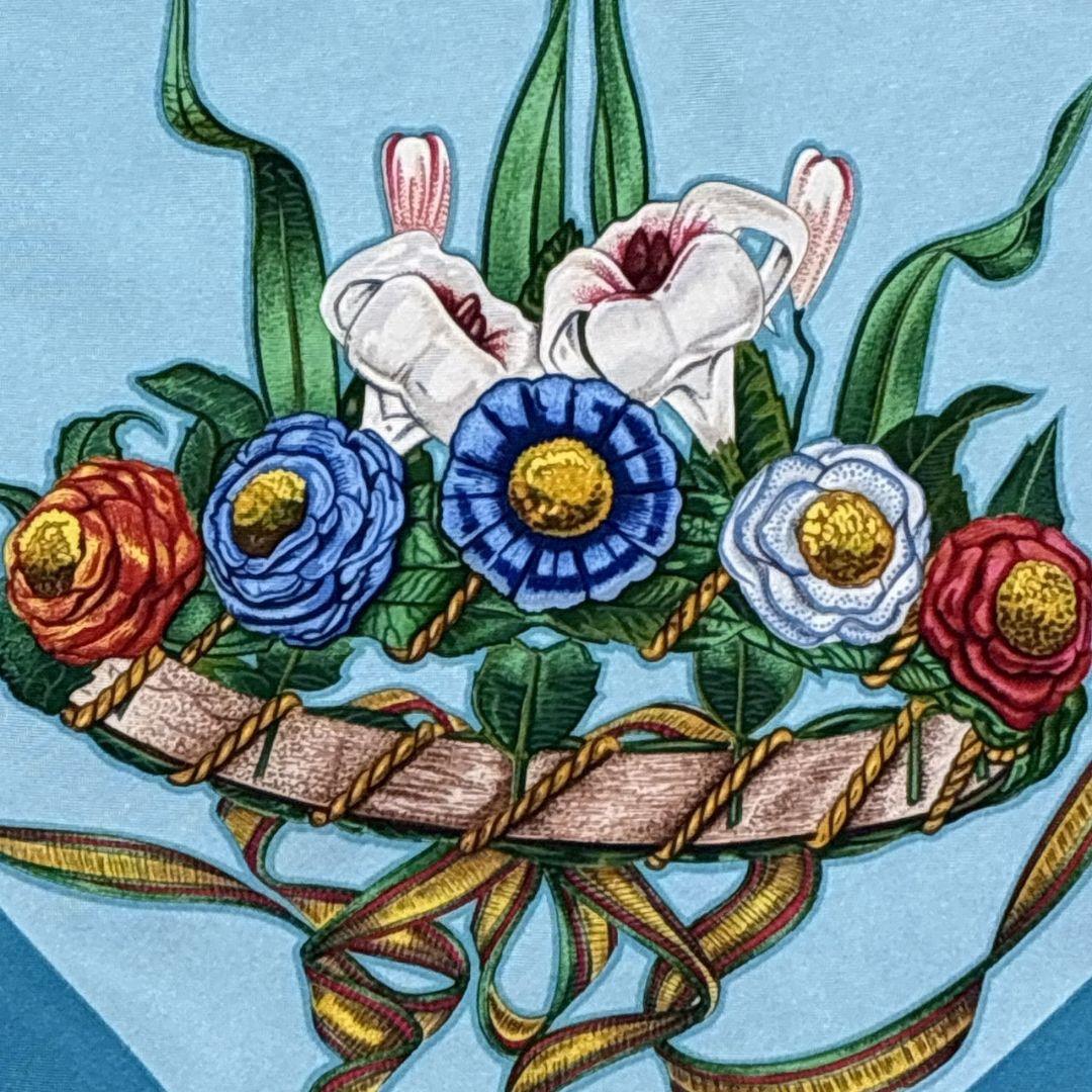 美品✨GUCCI グッチ シルク イタリア 花柄 ロゴ 大判スカーフ ストール