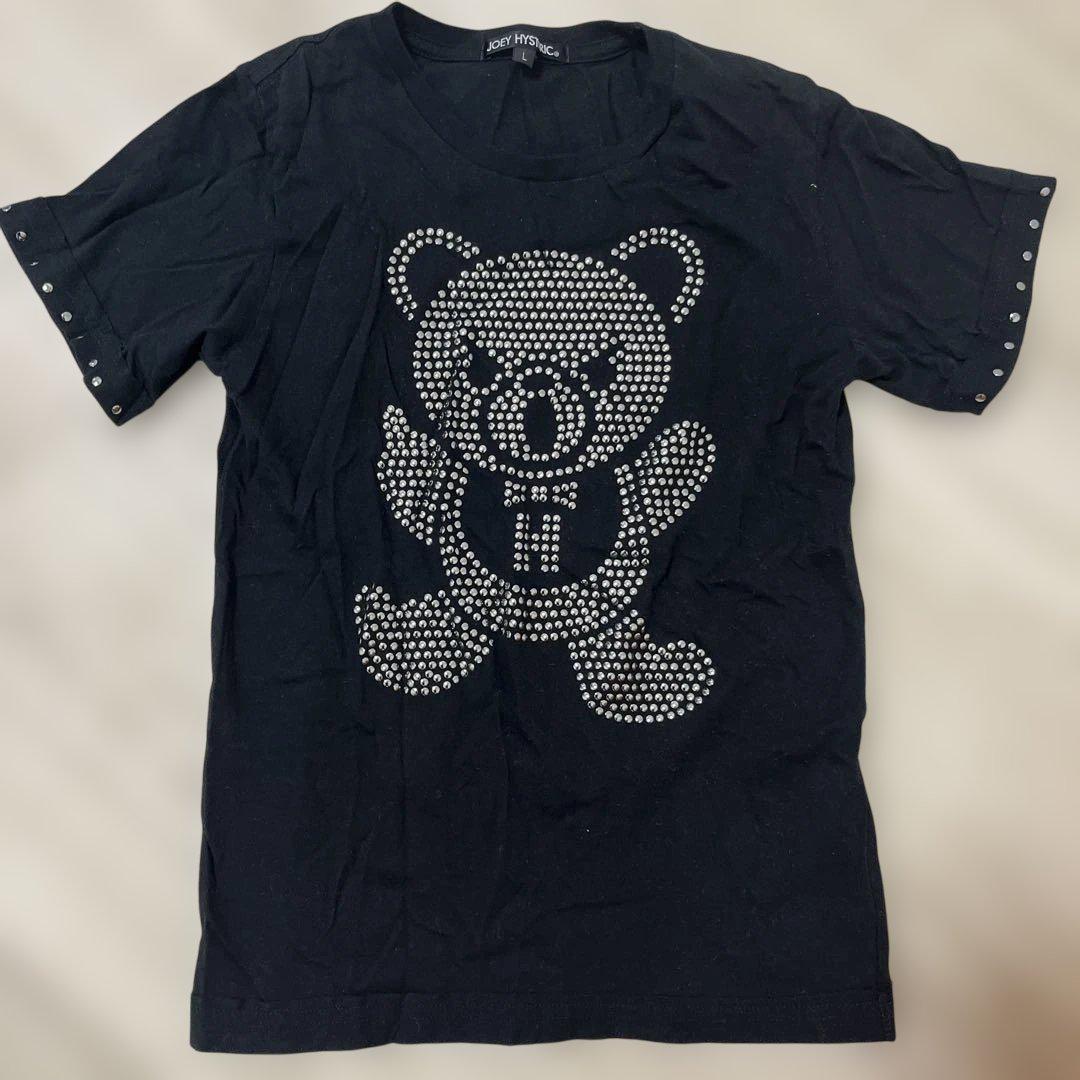 JOEY HYSTERIC ブラック クマ ファックベアーTシャツ L - メルカリ