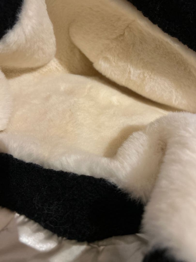 新品タグ付き★トレゾア フラワー ファー ミディコート ブラック 新品タグ付き★トレゾア フラワー ファー ミディコート ブラック