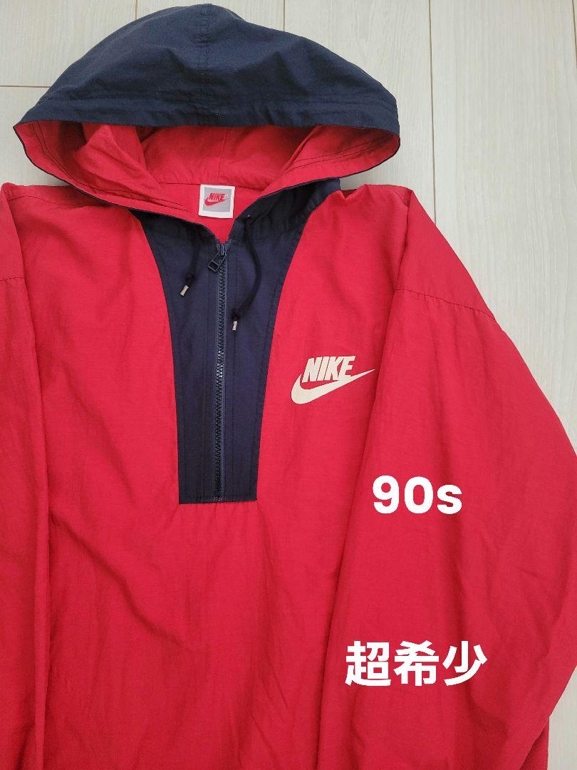 ナイキ 90s 銀タグ ハーフジップパーカー